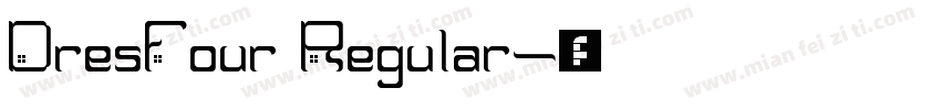 DresFour Regular字体转换